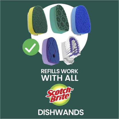 Scotch-Brite Non-Scratch Dishwand Kit, 1 Wand & 7 Refill Pads
