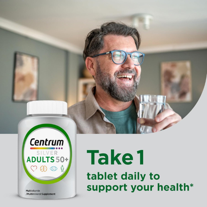 Centrum Silver Multivitamin for Adults 50 and Over, 220 Tablets
