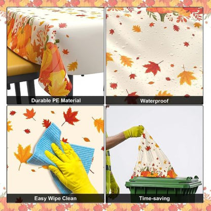 3 Pack Thanksgiving Disposable Tablecloths