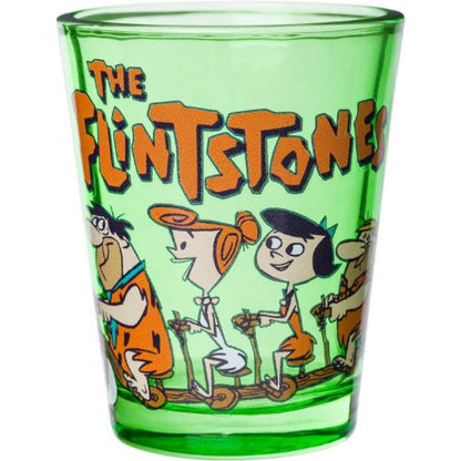 Silver Buffalo The Flintstones, 4 Pack Mini Glass Set, 1.5oz