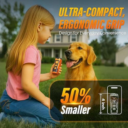 Ultrasonic Bark Control Device – 6 Modes, 23ft Range, Rechargeable & Safe