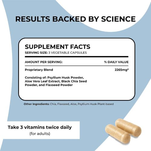 Pure for Men Stay Ready Fiber Supplement Psyllium Husk (120 Vegan Capsules)