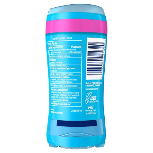 ecret Anti-Perspirant Deodorant Invisible Solid Powder Fresh Twin Pack 5.20 oz