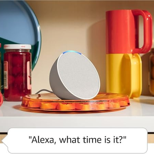 Echo Pop Smart Speaker – Alexa+ (Charcoal, Compact)