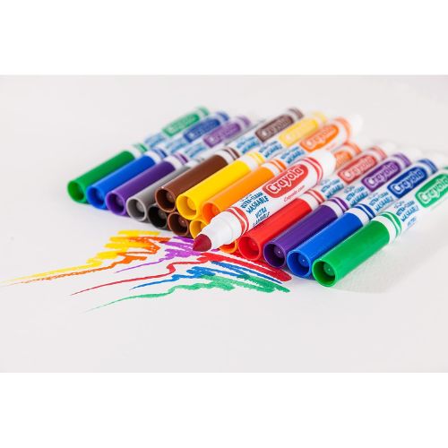 Crayola Ultra Clean Washable Markers (40ct), Teacher School Supplies for Kids