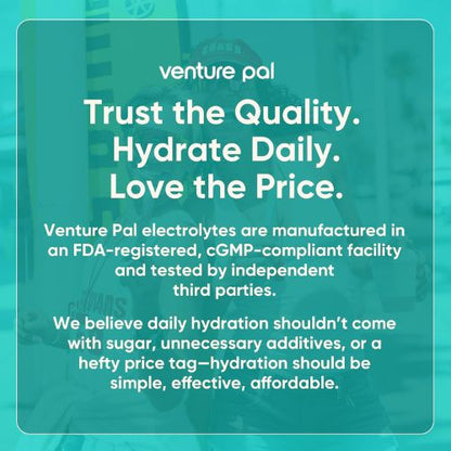Venture Pal Sugar Free Electrolyte Powder, Liquid Daily IV Hydration Packet