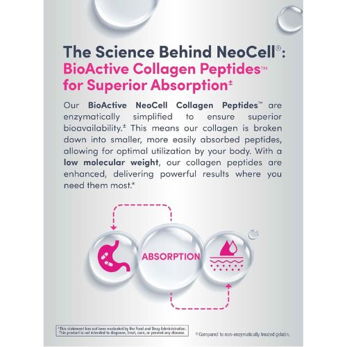 NeoCell Collagen Peptides Pills | 270 Caplets | with Vitamin C and Biotin