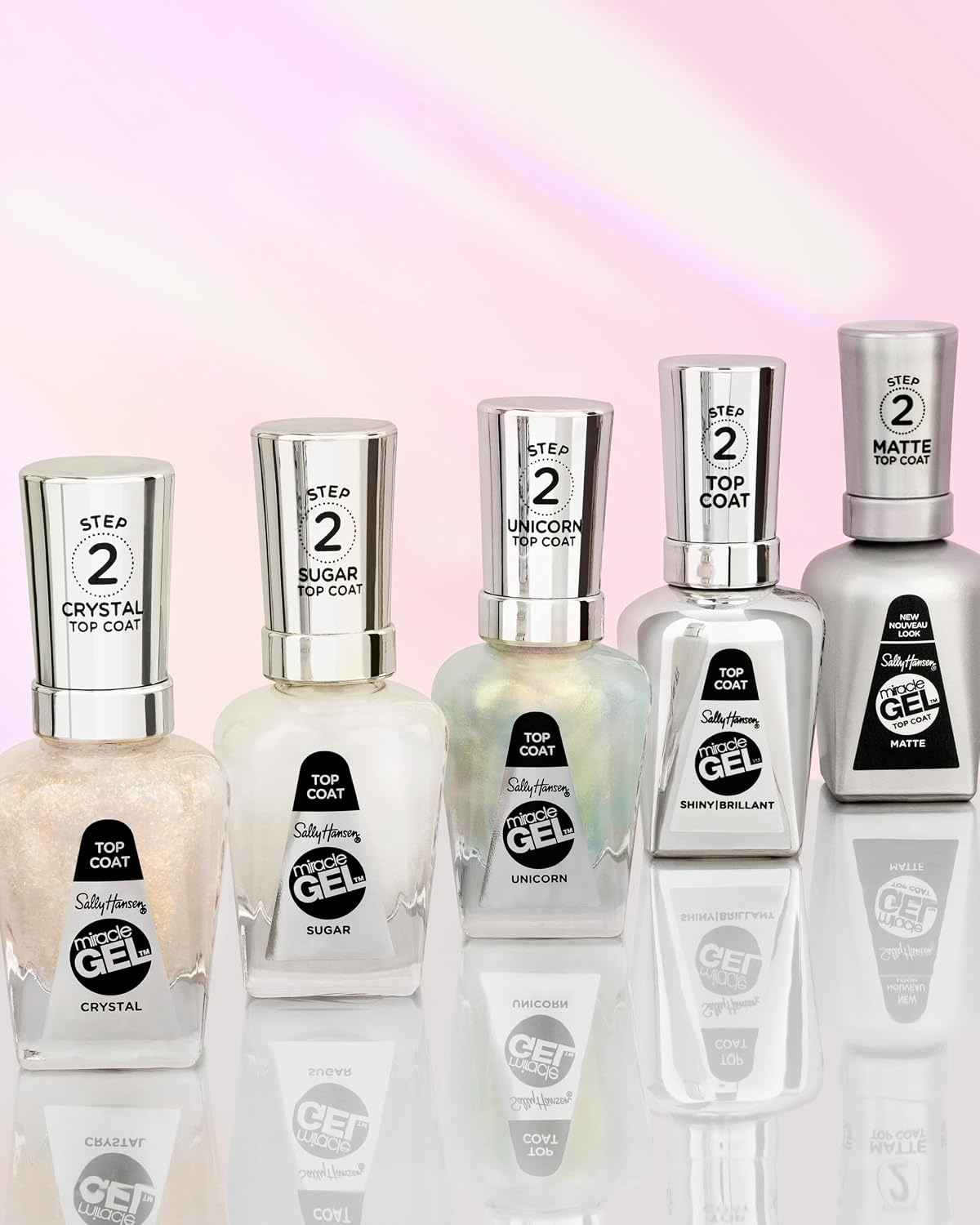 Sally Hansen Miracle Gel™, Shiny Top Coat, Long Lasting, Gel-Like Formula