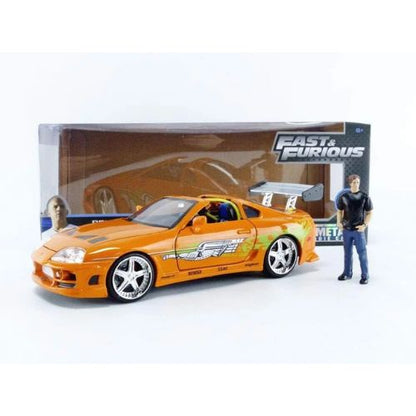 Jada 1:24 Diecast 1995 Toyota Supra with Brian O'Conner Figure – Collectible for Fast & Furious Fans