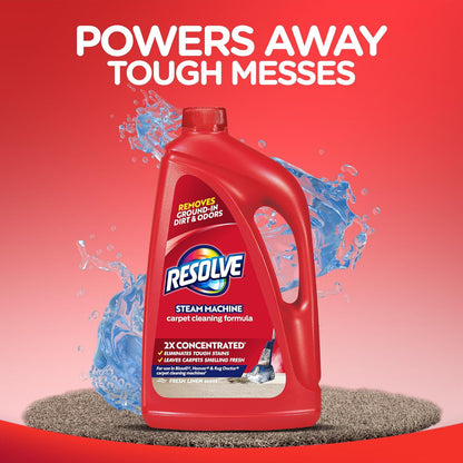 Resolve 2X Concentrated Carpet Cleaner.