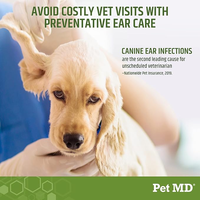 Pet MD Dog Ear Wipes – 100 Count