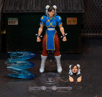 Street Fighter II 6" Chun Li Action Figure – 1:12 Scale, Toys for Kids and Adults