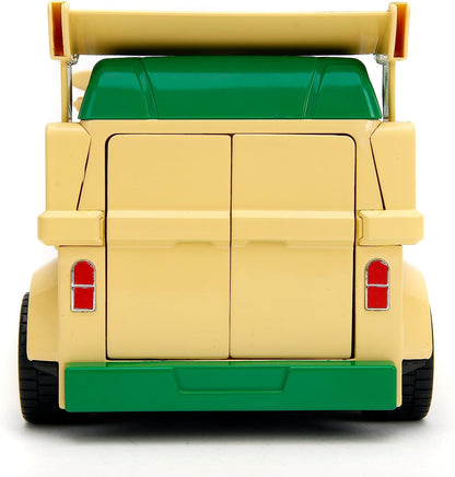 Teenage Mutant Ninja Turtles 1:24 Party Wagon Die-Cast Car & 2.75" Donatello Figure – Collectible Toy for Kids & Adults