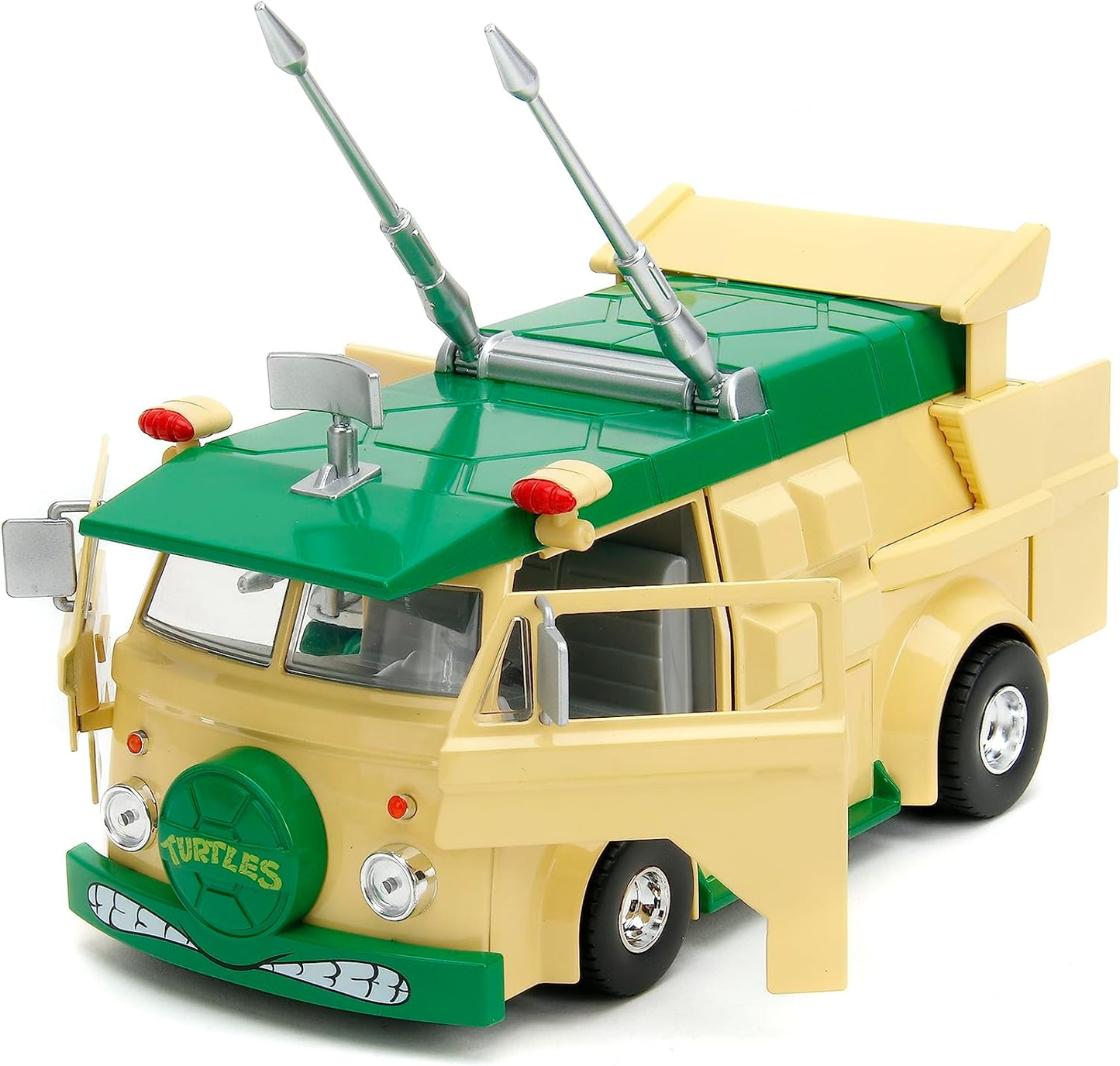 Teenage Mutant Ninja Turtles 1:24 Party Wagon Die-Cast Car & 2.75" Donatello Figure – Collectible Toy for Kids & Adults